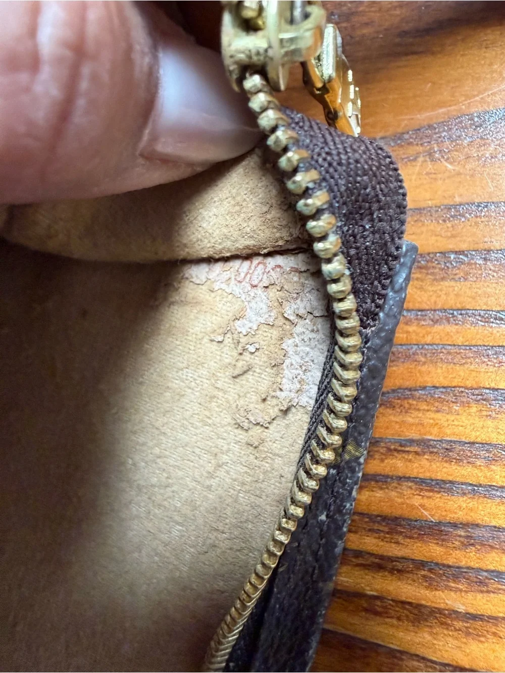 Vintage Louis Vuitton Monogram Bucket Bag Pouch